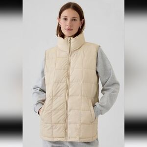 Recycled Lightweight Quilted Puff Vest (M)